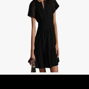Brand New With Tags Black Eyelet Dress, Size S